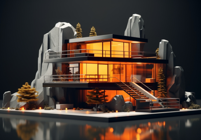 Photorealistic Living Room Render